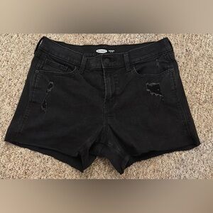Black Denim Shorts
Old Navy 
Size 10